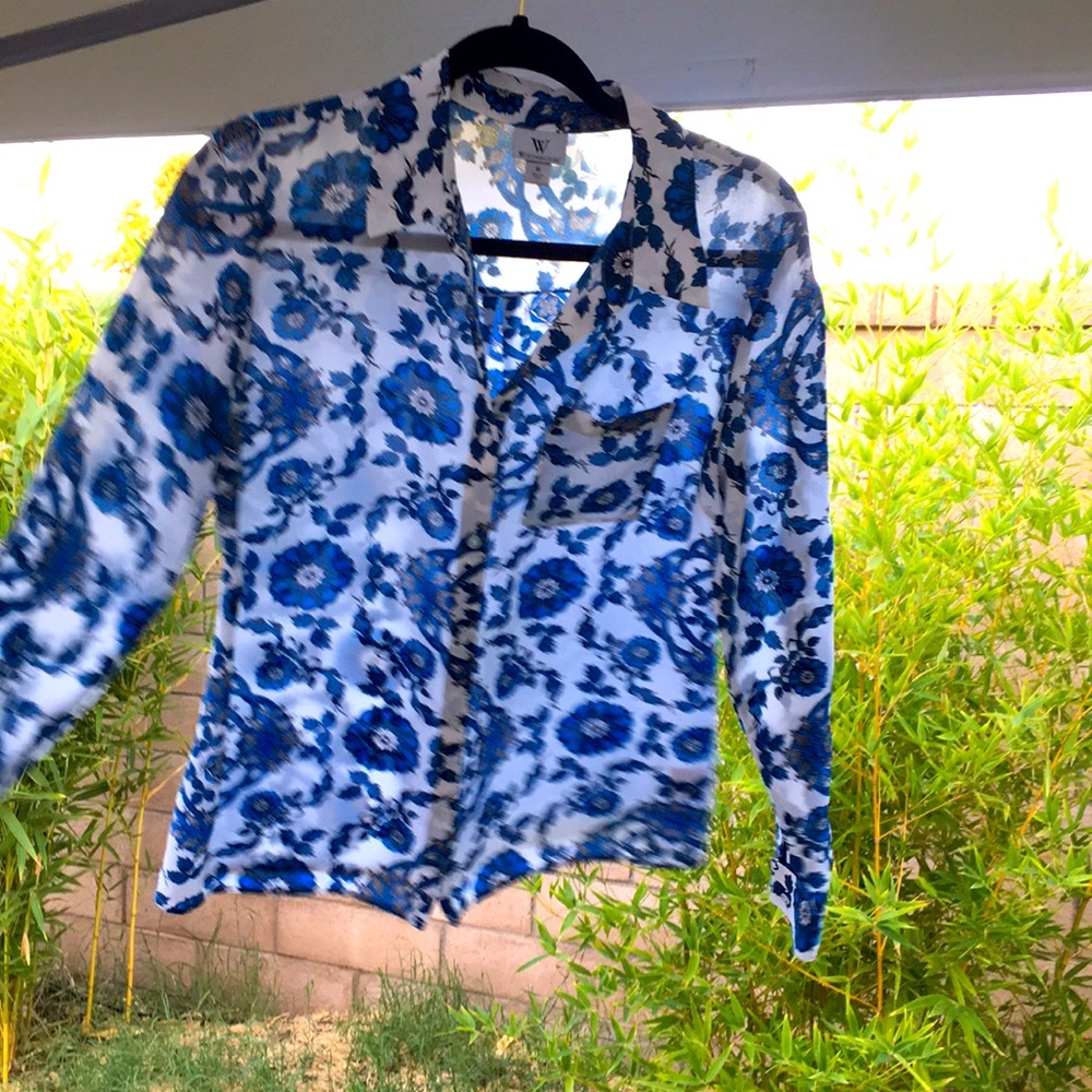 Silk Button Down Shirt